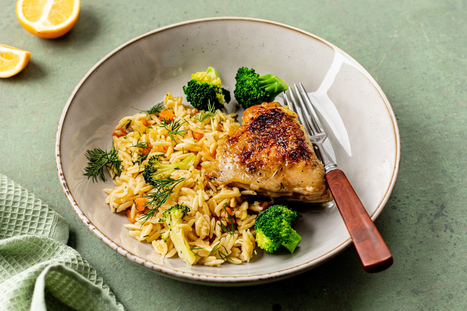 Garlic Butter Chicken with Velvety Parmesan Linguine