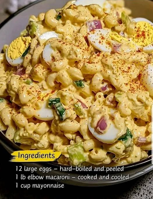 Deviled Egg Macaroni Salad
