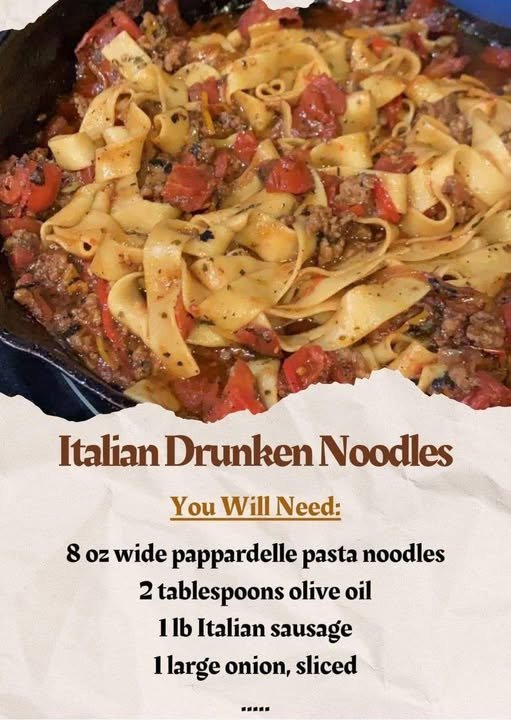 ITALIAN DRUNKEN NOODLES