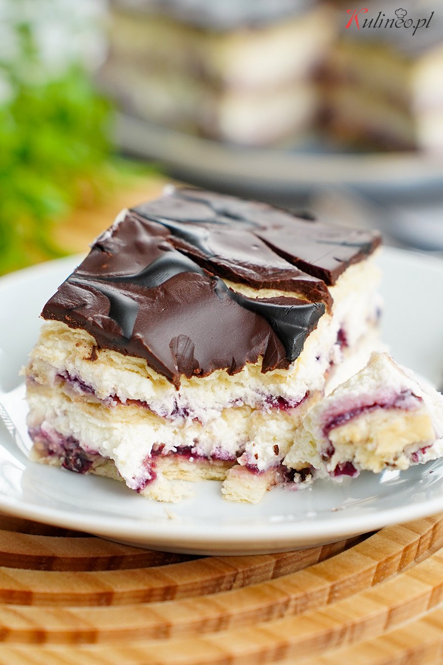 Porzeczkowe ciasto kajmakowe